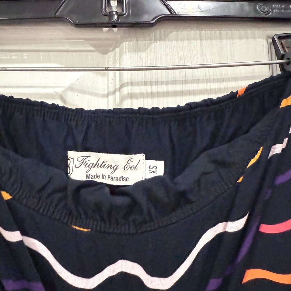 Fighting Eel Rainbow Waves Strapless Romper Sz Xs - image 3